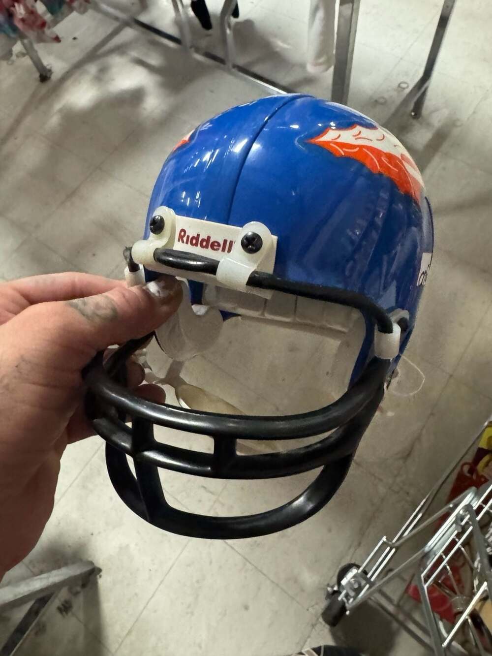 Vintage Denver Broncos Riddell Mini Football Helmet